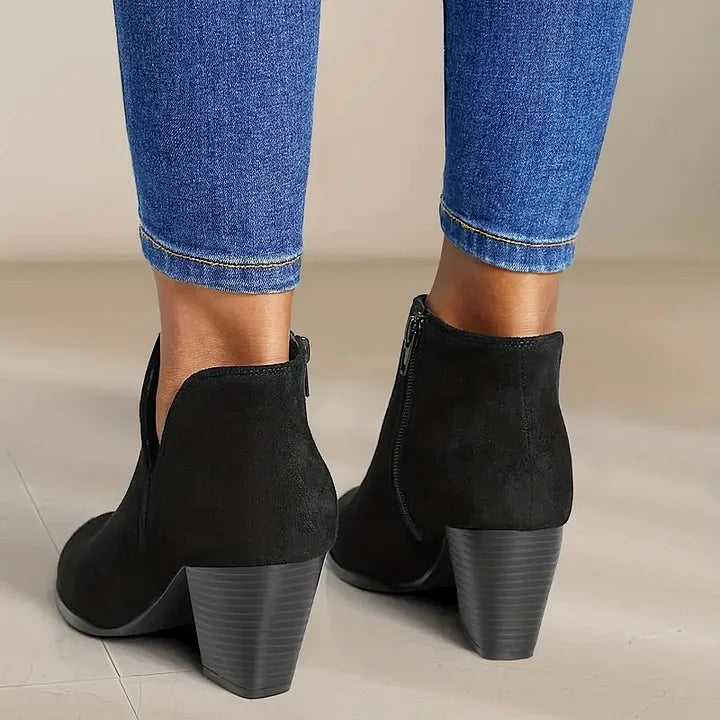 Trudi® | DAMESTIEFELETTEN MED TYK HÆL