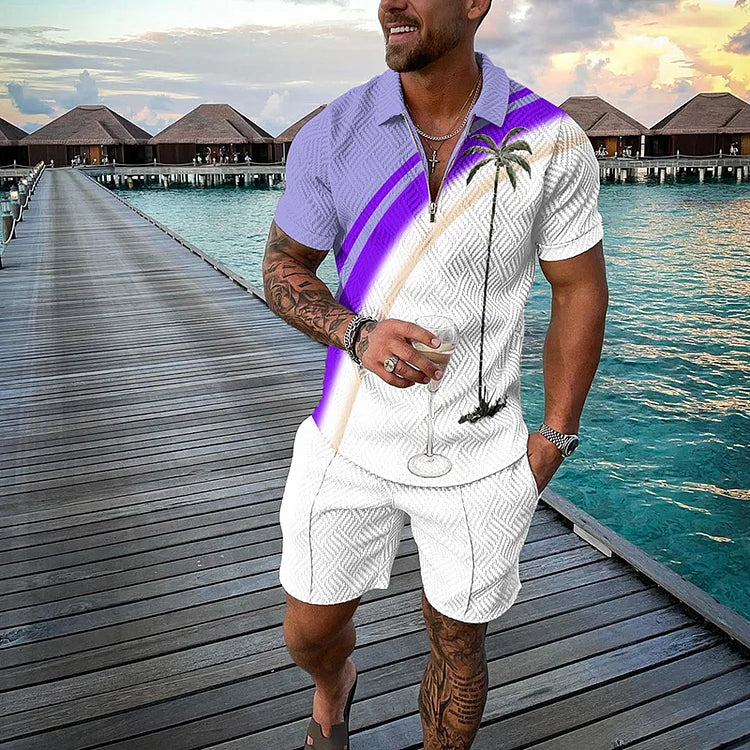 Ingolf® | Tropicana Polo T-shirt & Shorts Sæt