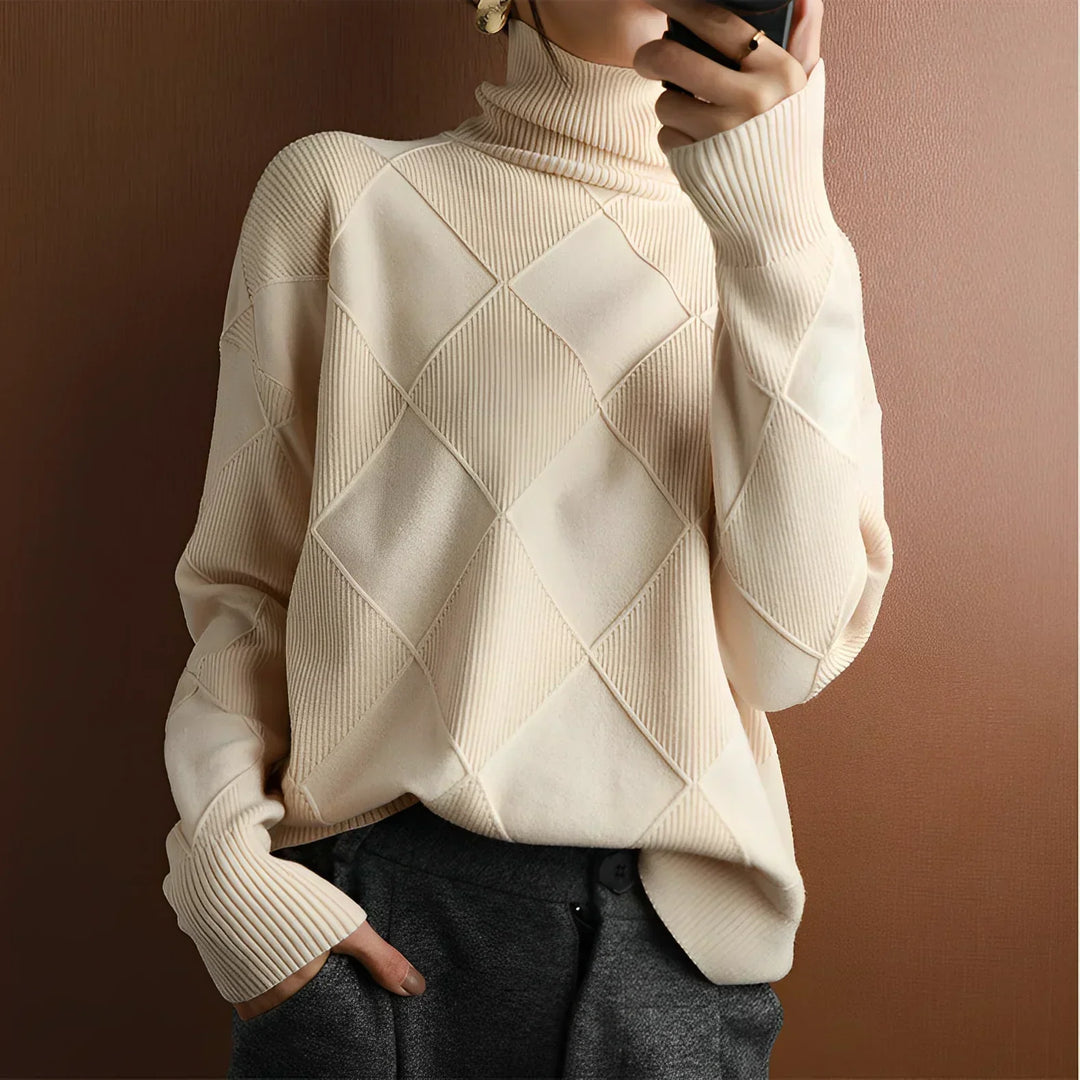 Friederike® | Grovstrik Rullekravepullover