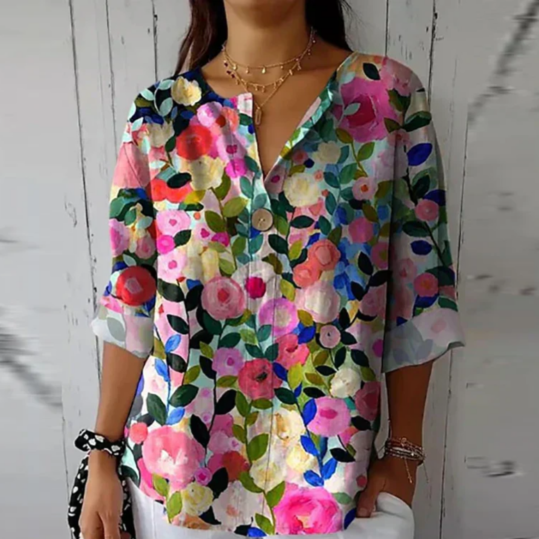 Vilda® | Chic Blomsterprint Bluse