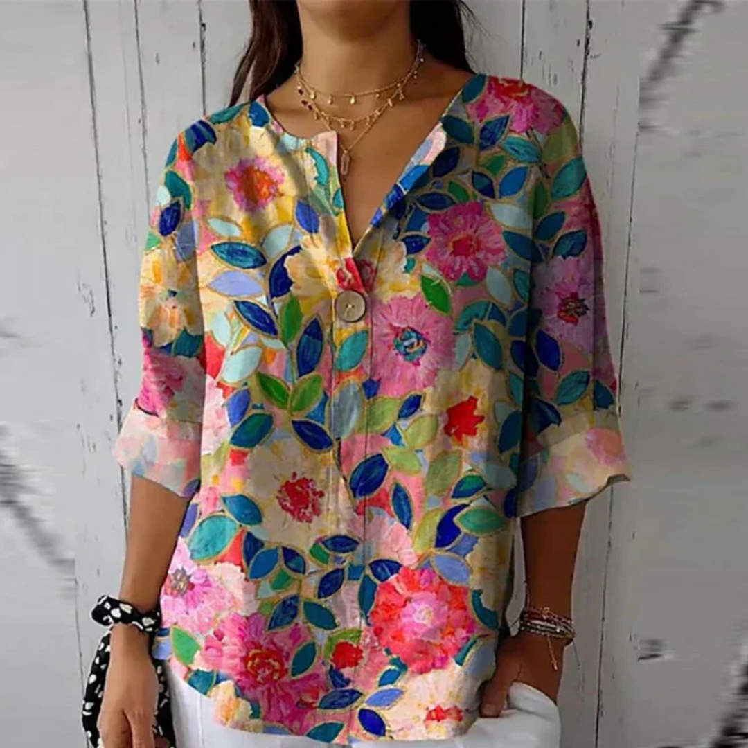 Vilda® | Chic Blomsterprint Bluse