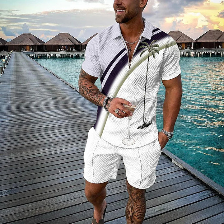 Ingolf® | Tropicana Polo T-shirt & Shorts Sæt
