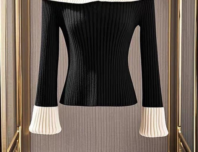 Verena® | Pullover i Sort og Hvid