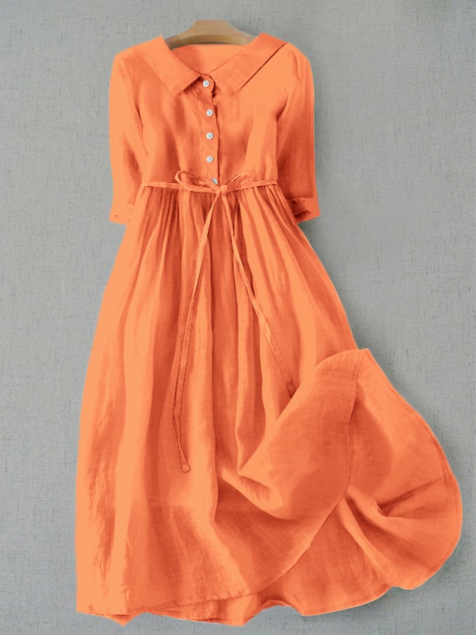 Rikke® | Premium Linene Simple Kjole