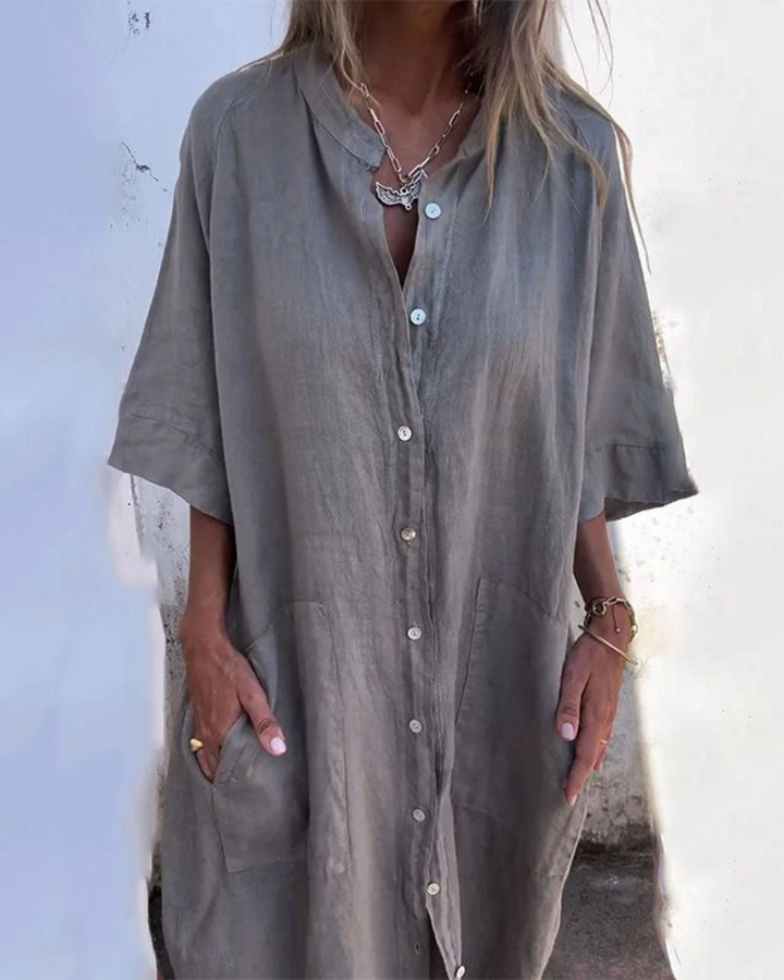 Lona® | Ibiza Style Casual Skjortekjole