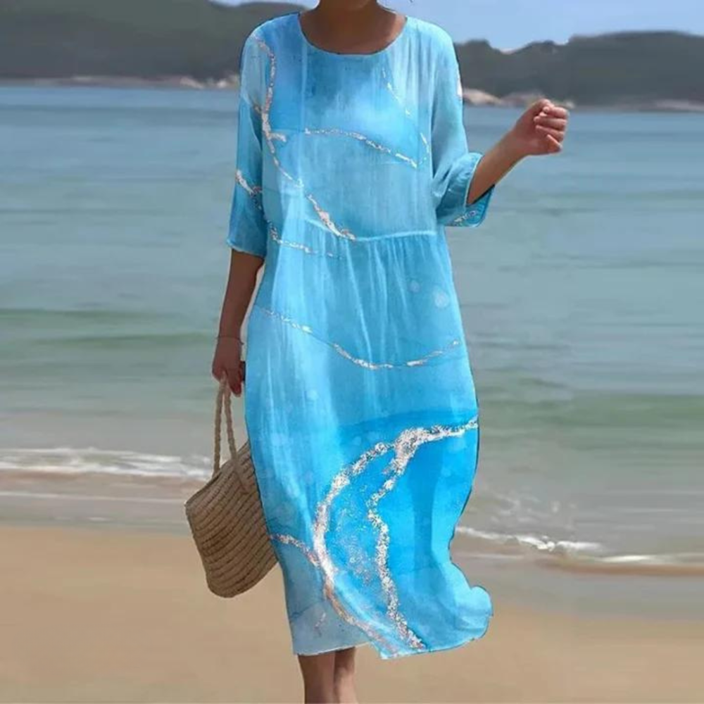 Dorthe® | Elegant kjole der dækker maven