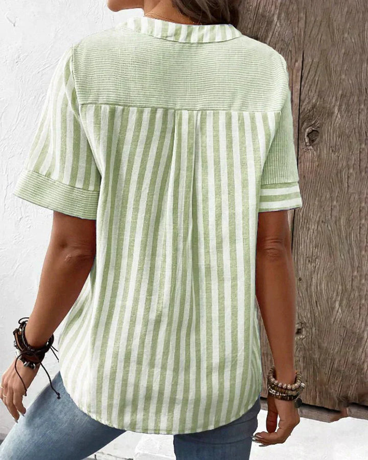 Miv® |  Blød Stribet Bluse