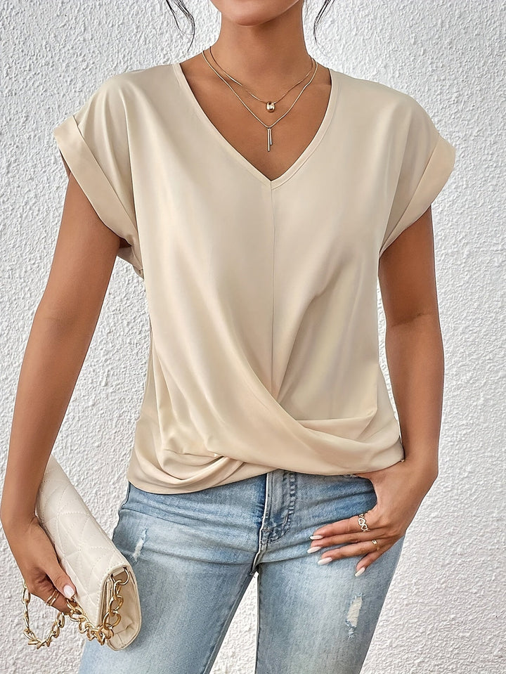 Ingeborg® | I LÆSSIG V-HALS T-SHIRT