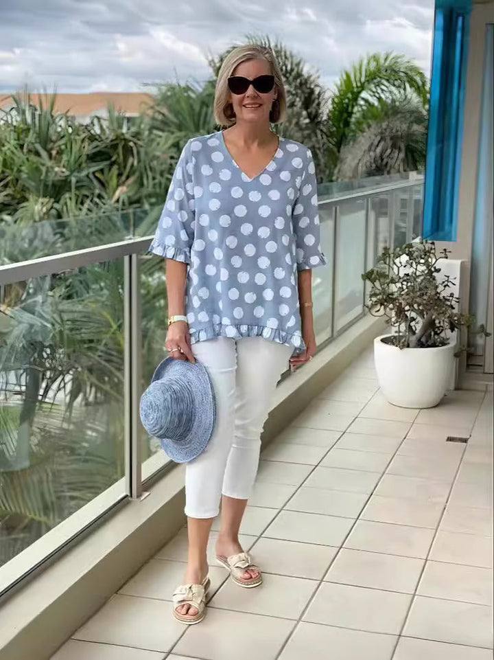 Rebekka® | Afslappet Prikket Tunika