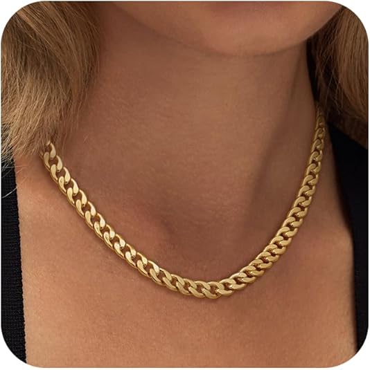Undine® | Chunky Cuban Link Halskæde - Guld
