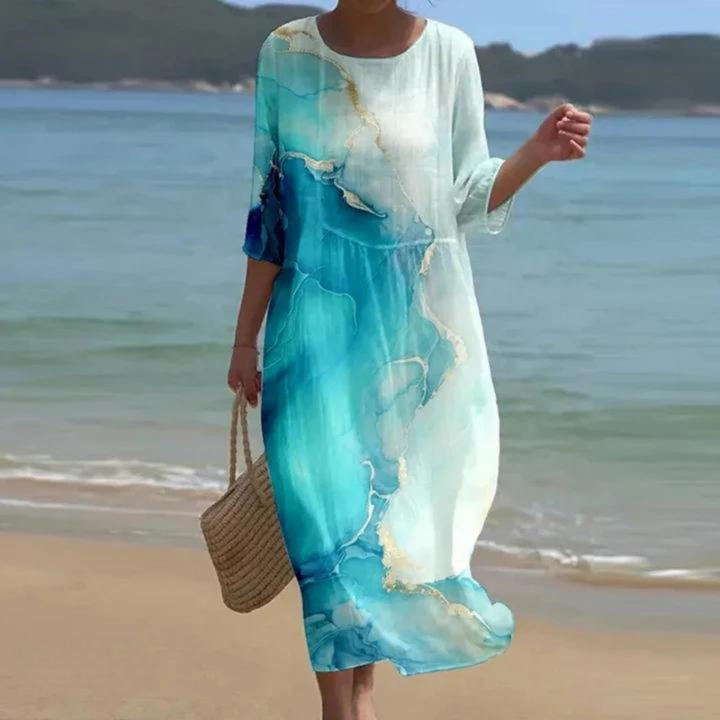 Dorthe® | Elegant kjole der dækker maven