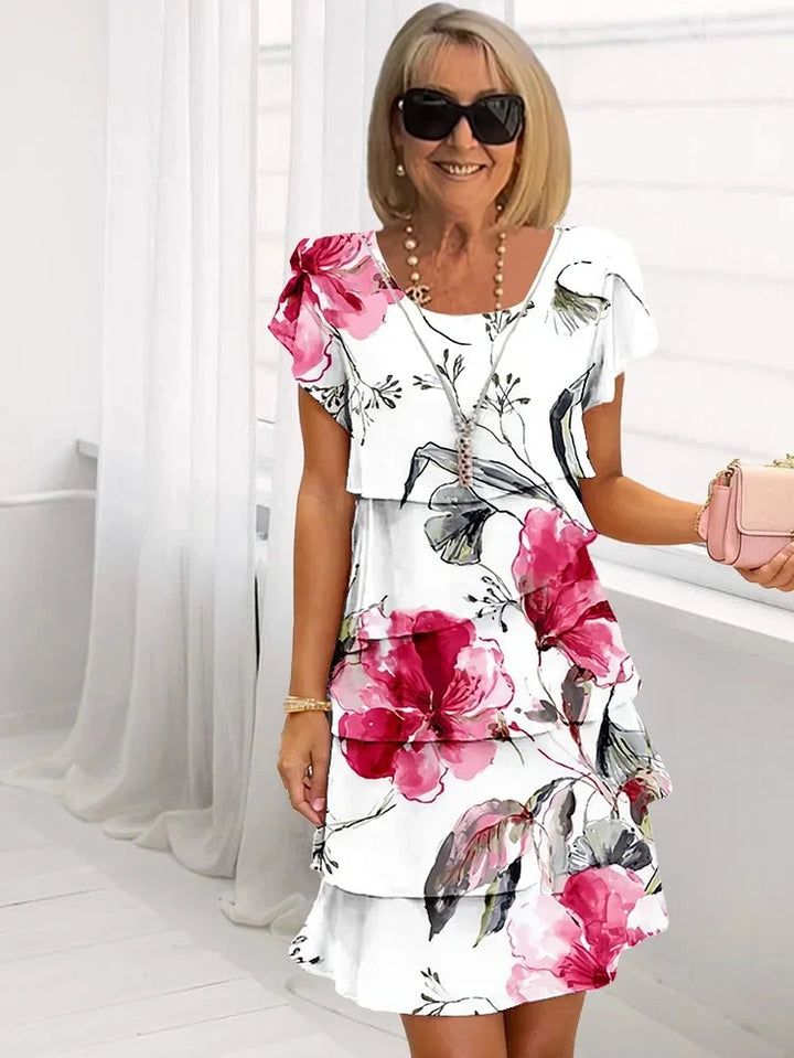 Lykke® | Maxi Kjole Elegant med Blomster