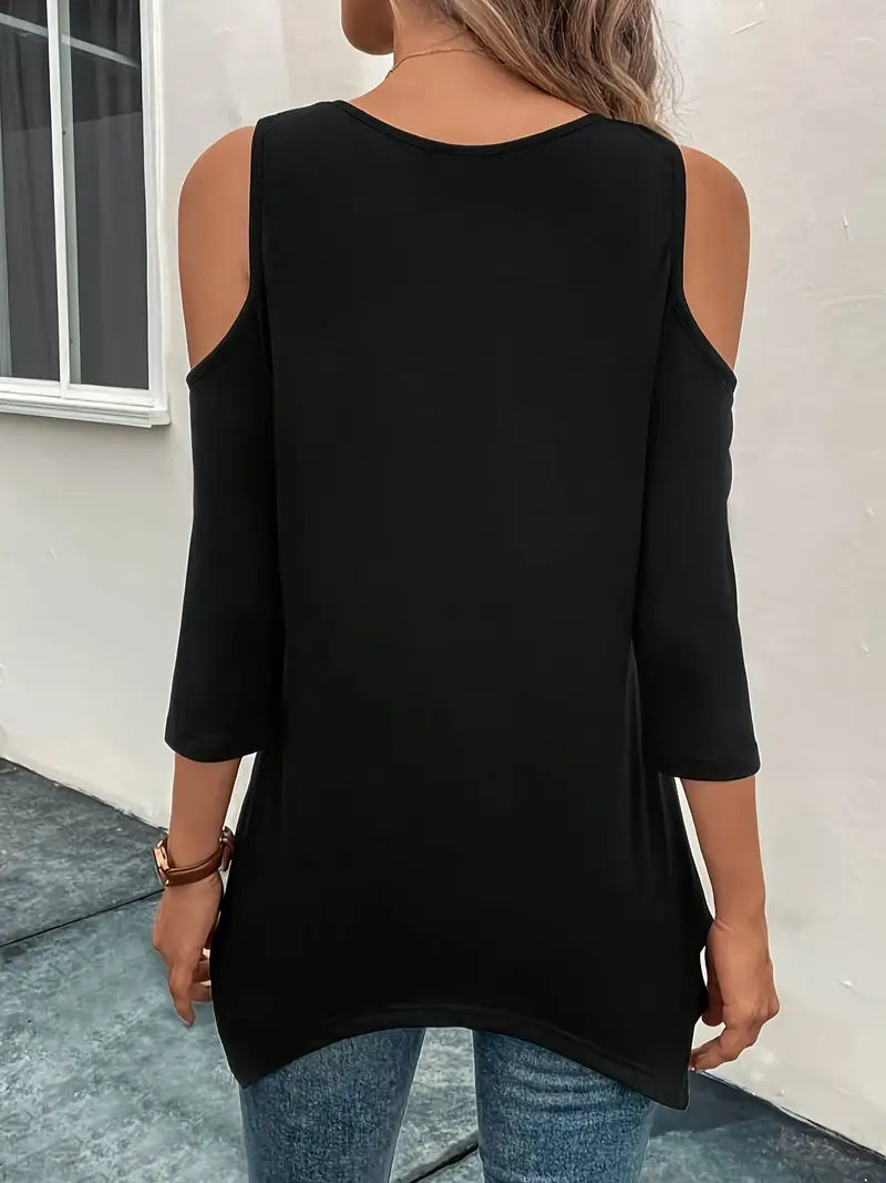 Henriette® | Asymmetrisk Top med Bare Skuldre – Forår & Sommer Stil til Kvinder