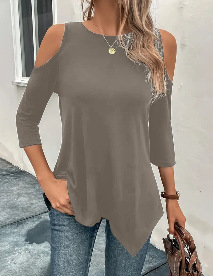 Henriette® | Asymmetrisk Top med Bare Skuldre – Forår & Sommer Stil til Kvinder