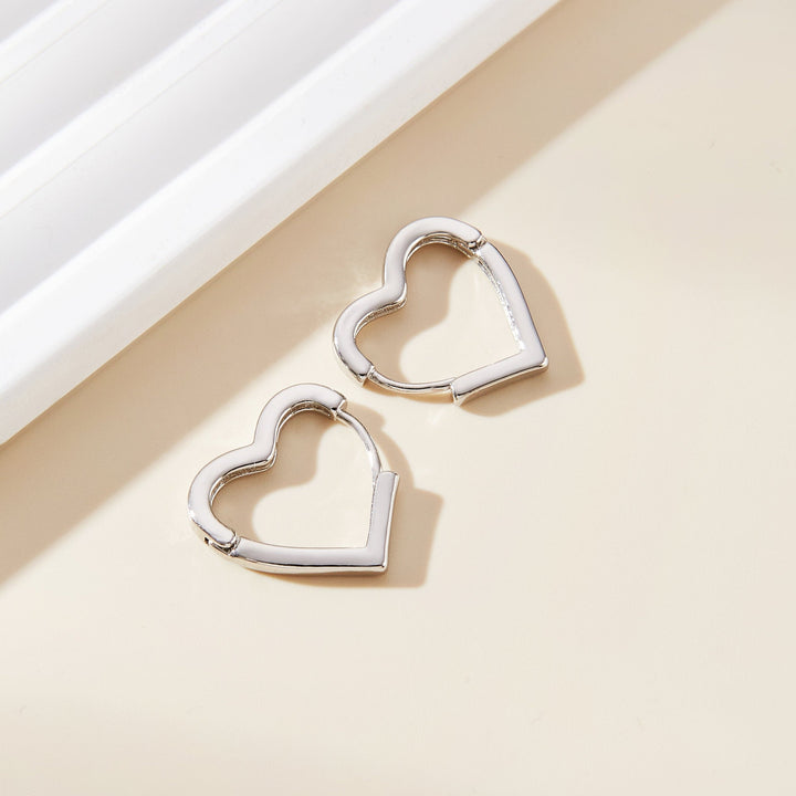 Margarethe® | HJERTE HOOP ØRERINGE (PAR)