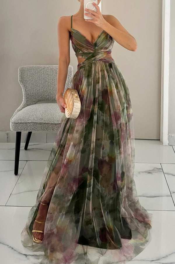 Solvi® | Fortryllende Blomsterprint Maxi Kjole