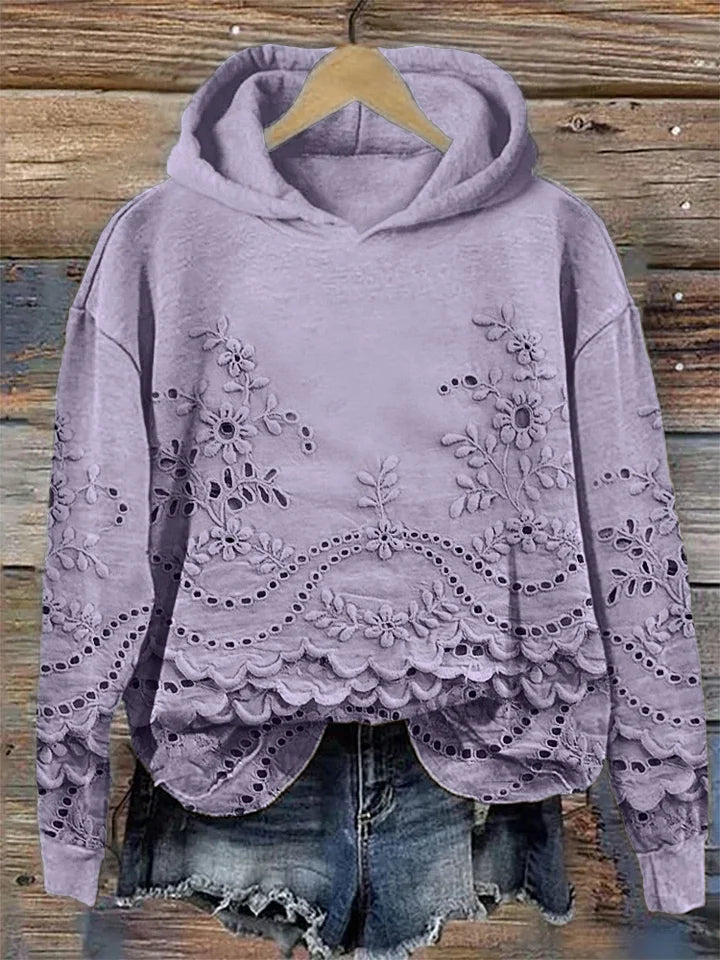 MARLA® | Sweatshirt med blomsterprint