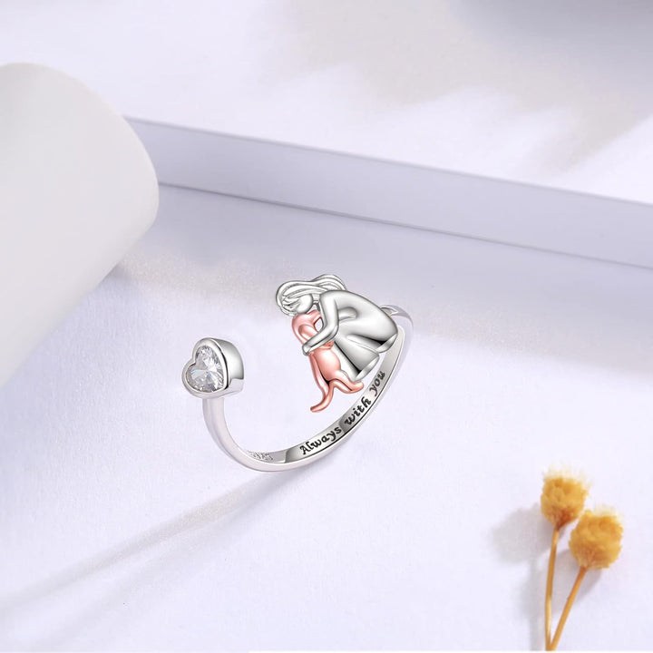 Stella® | Ring med hundesymbol (Rosa)