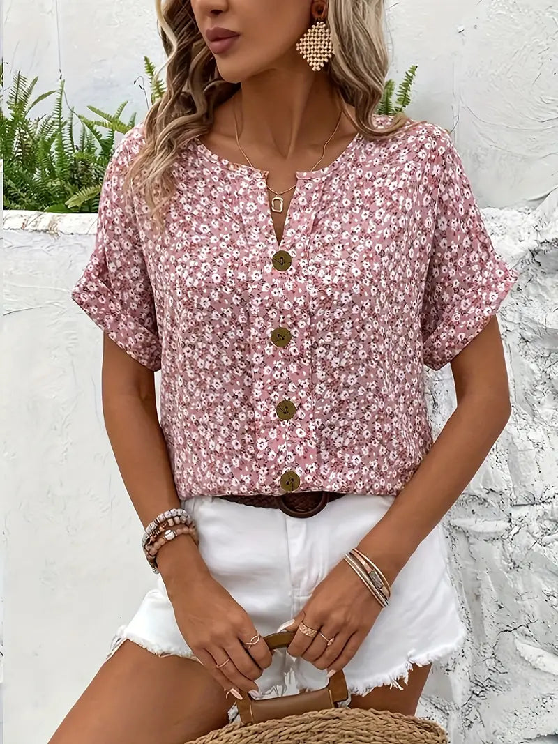 Alma® | Chic Blomstret Bluse