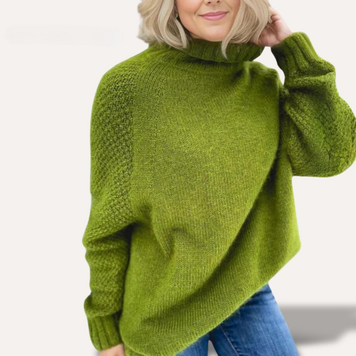 MONIKA® | Elegant Høj Krave Sweater