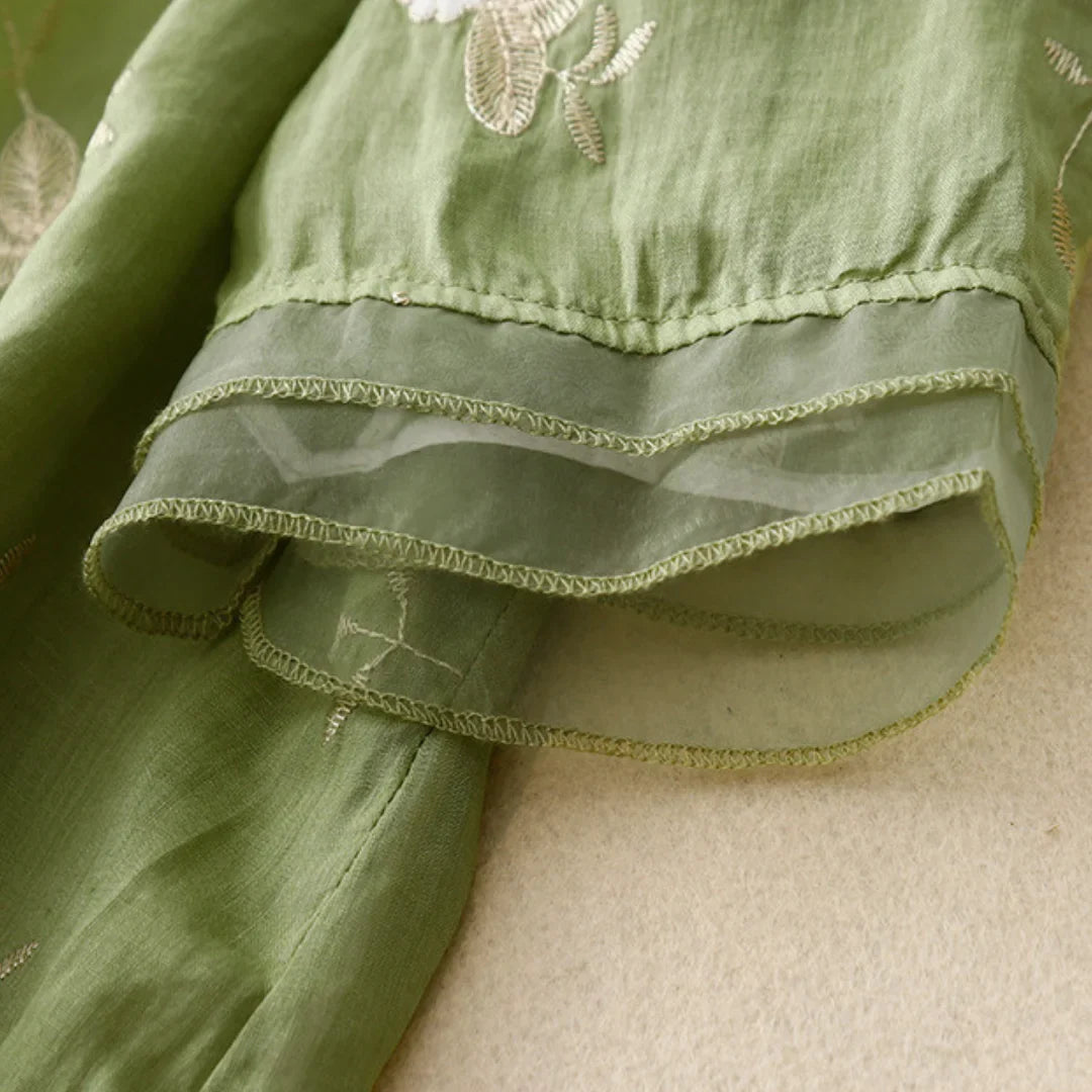Nanna® | Broderet bluse