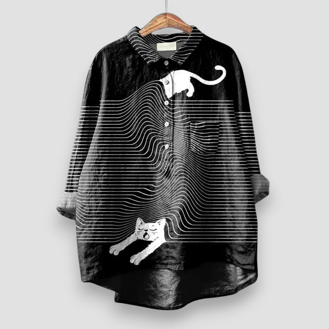 Frøya® | Damenshirt med hundetryk