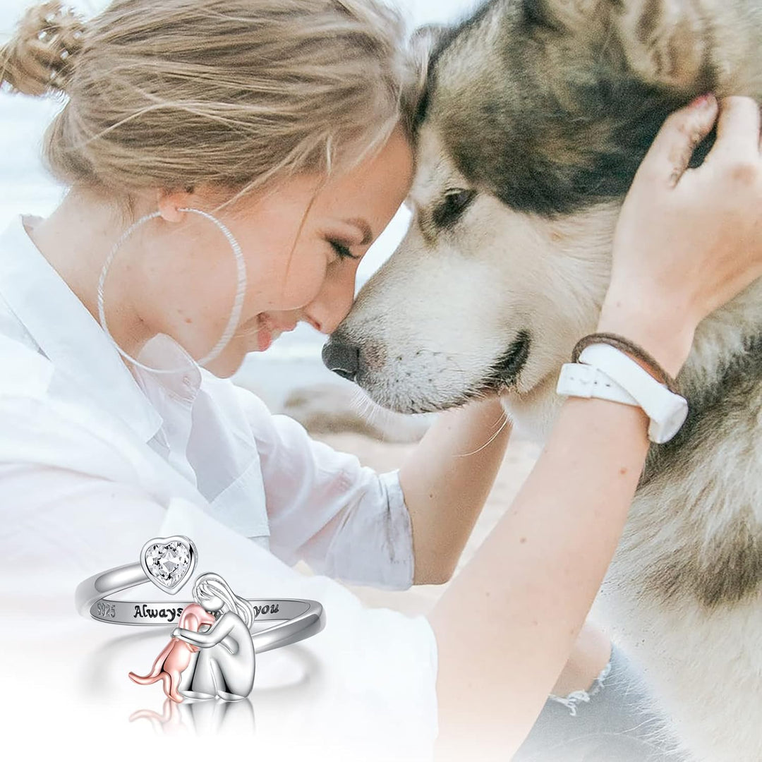 Stella® | Ring med hundesymbol (Rosa)