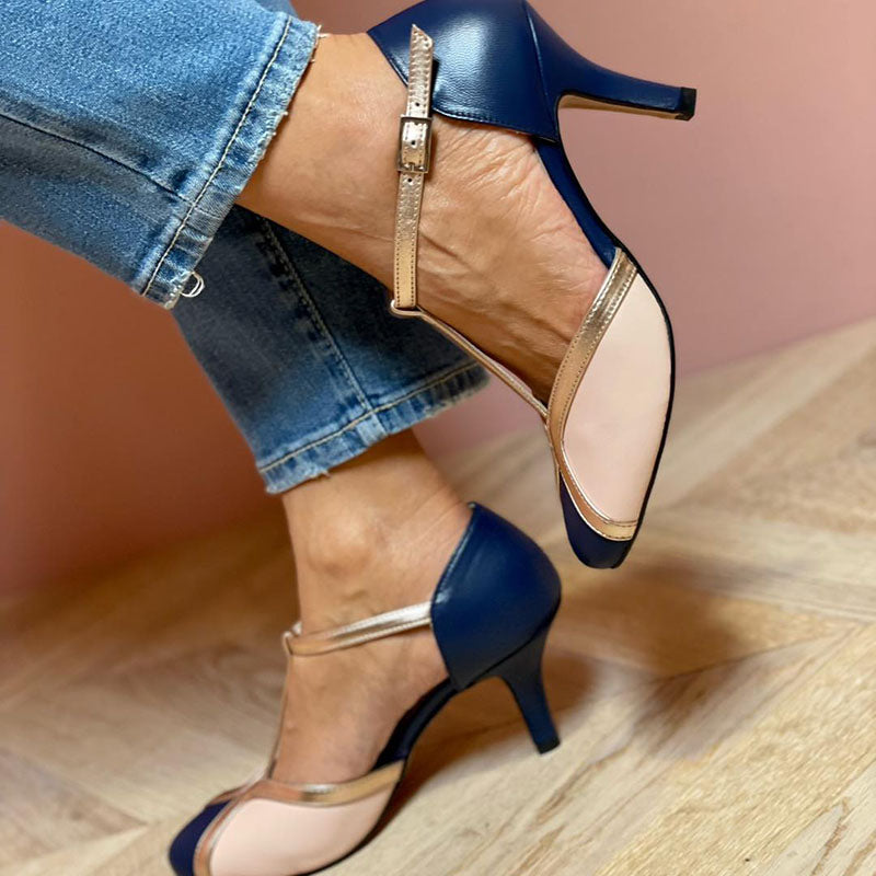 Elva® | Farverige og komfortable T-strap pumps med rund tå