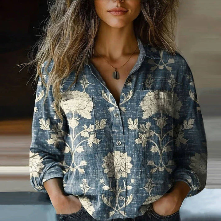 Marie® I TRYKT VINTAGE-BLUSE