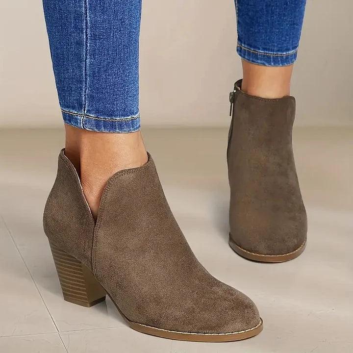 Trudi® | DAMESTIEFELETTEN MED TYK HÆL