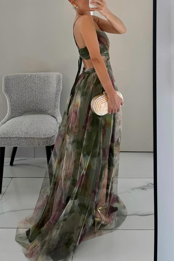 Solvi® | Fortryllende Blomsterprint Maxi Kjole