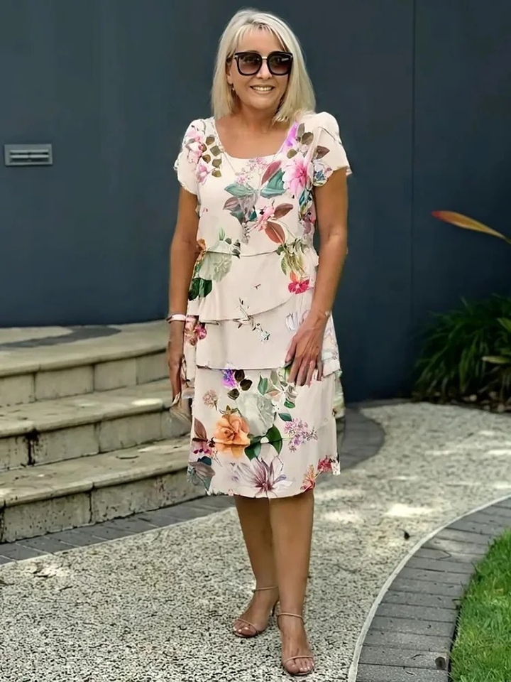 Lykke® | Maxi Kjole Elegant med Blomster