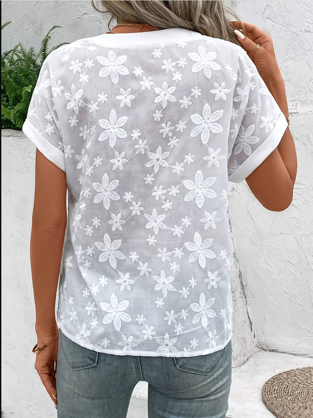 Elin® | Elegant Hvid Bluse