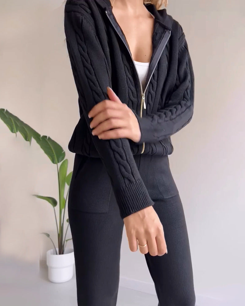 Ania® | Lækkert Twist-Jacquard-To-delt Sæt