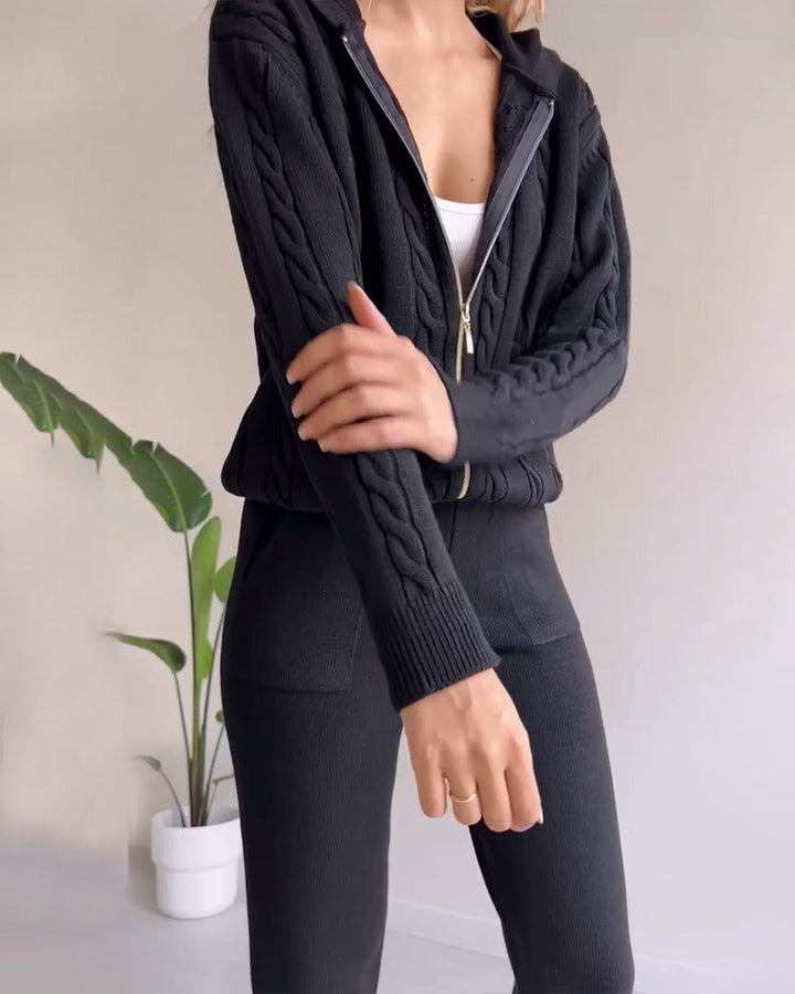 Ania® | Lækkert Twist-Jacquard-To-delt Sæt