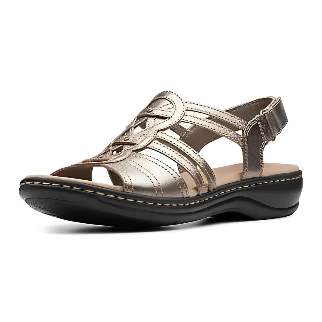 Rosa® | Premium Læder Ortopædiske Sandaler med Fodsvangstøtte