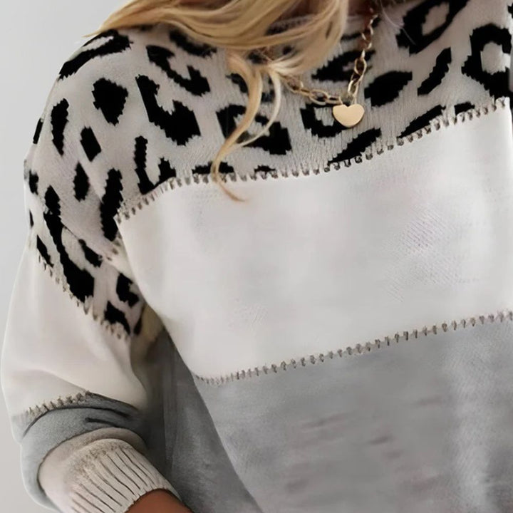 Cheyenne® | Leopardprint Fritidshoodie
