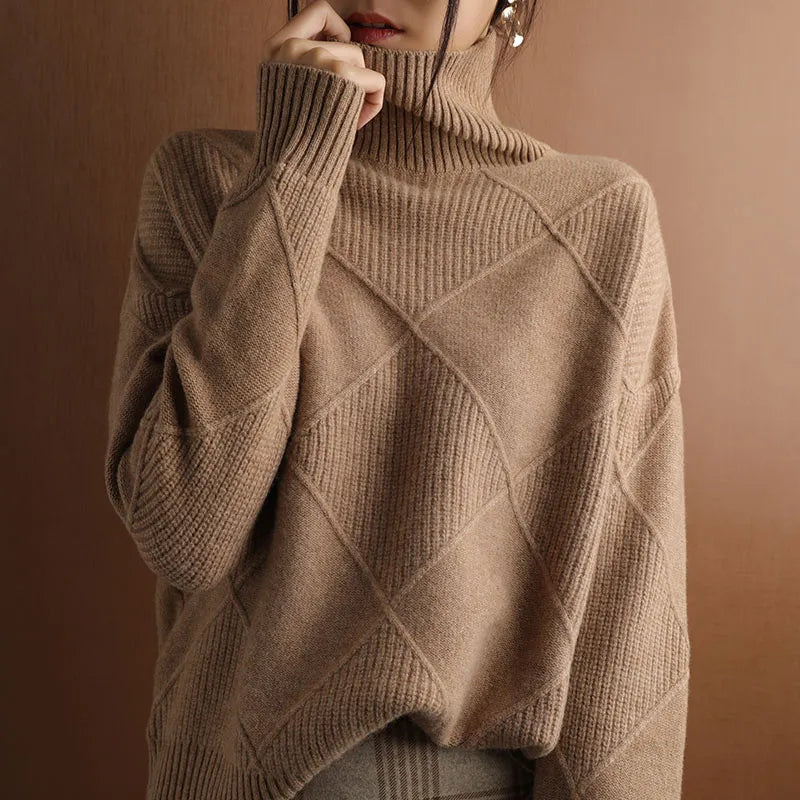 Friederike® | Grovstrik Rullekravepullover