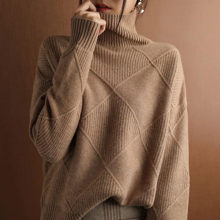 Friederike® | Grovstrik Rullekravepullover