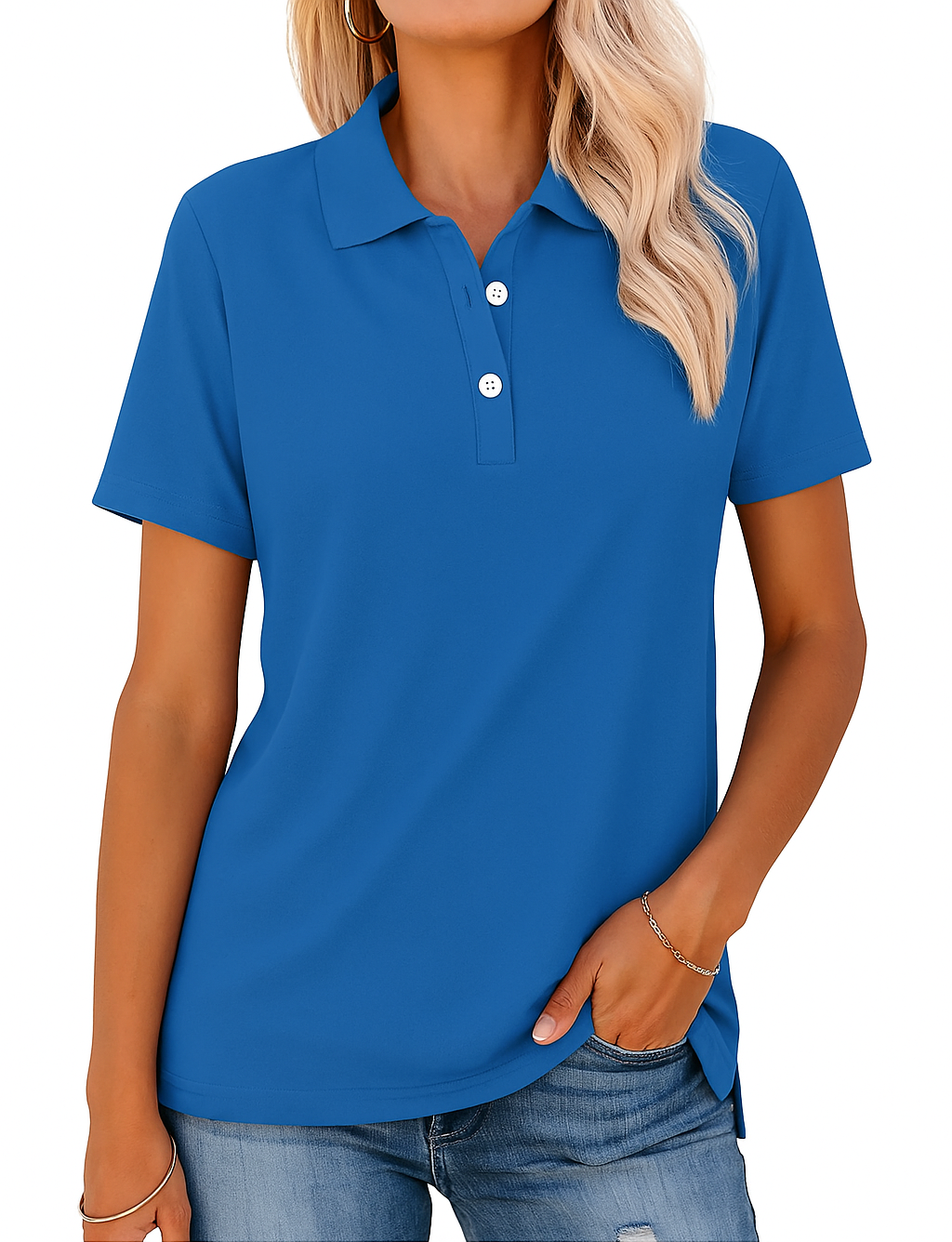 Melina® | Åndbar Polo T-shirt med Elegant Udseende