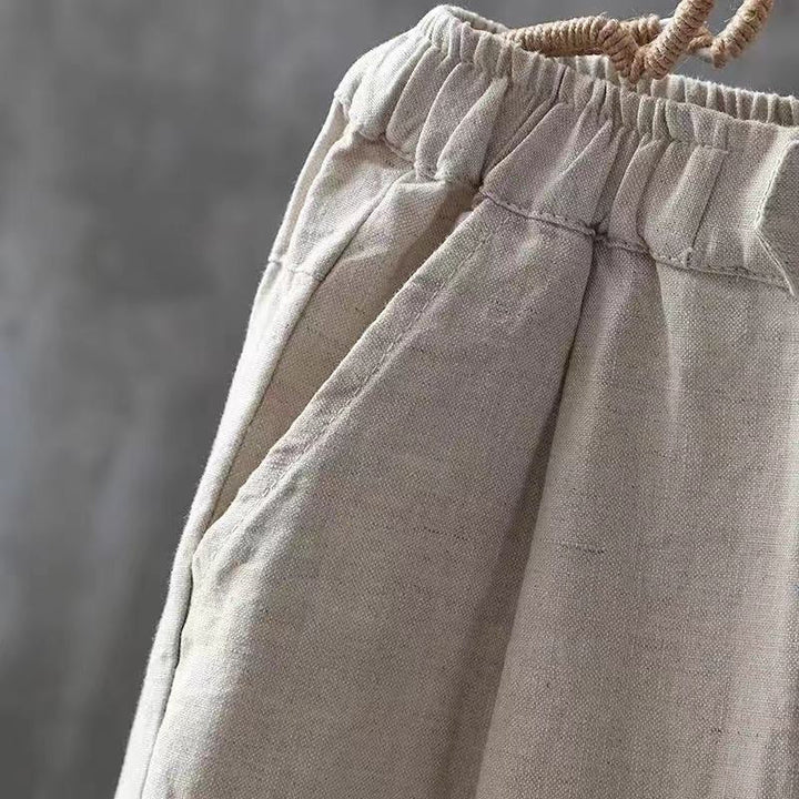 Ingrid® | Bomuld Og Linned Behagelige Casual Bukser