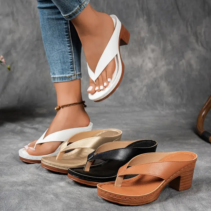 Josefine® | Ultra komfortable sandaler med tyk hæl