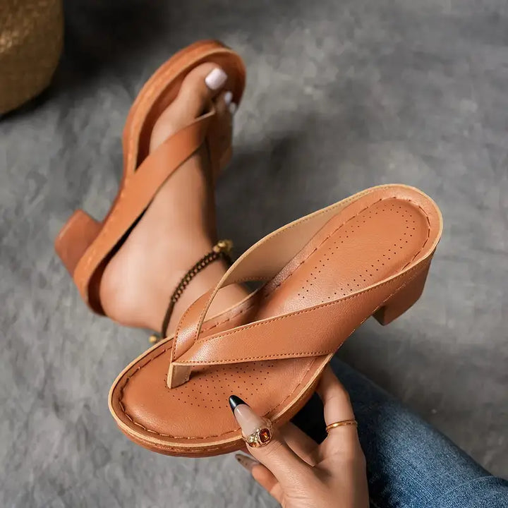 Josefine® | Ultra komfortable sandaler med tyk hæl