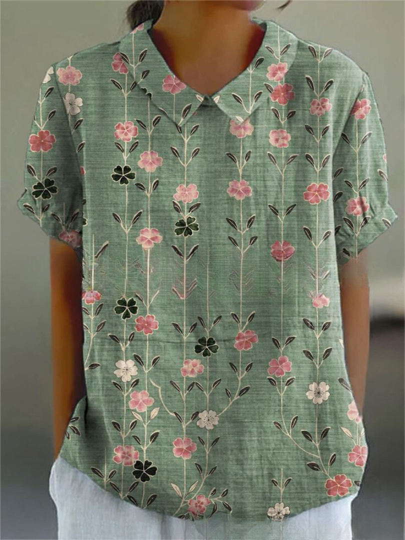 Brynhild® | Blomstret Skjorte