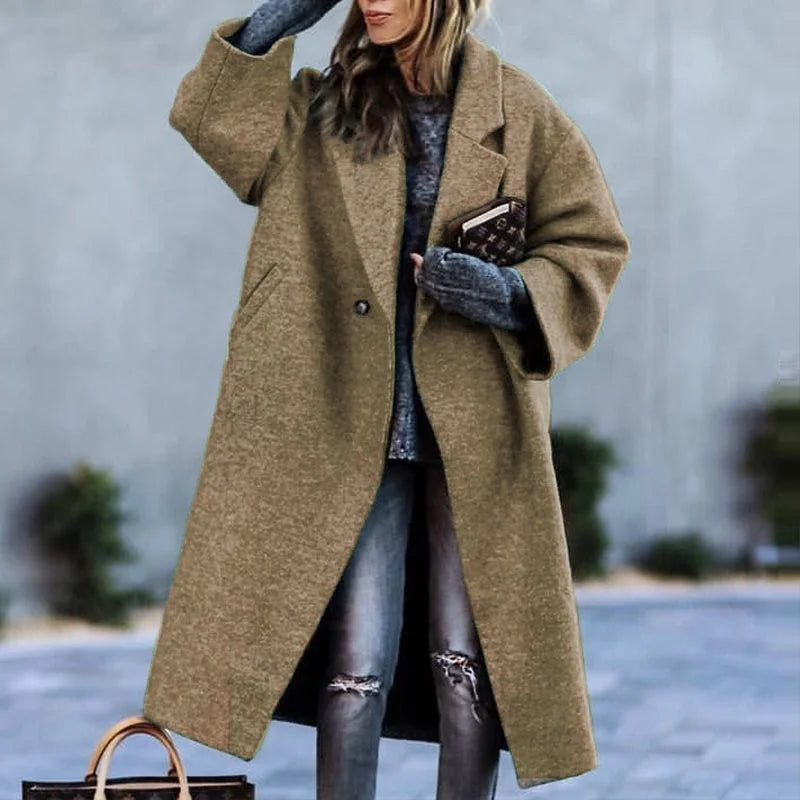 Angelica® | Elegant Frakke med Slå