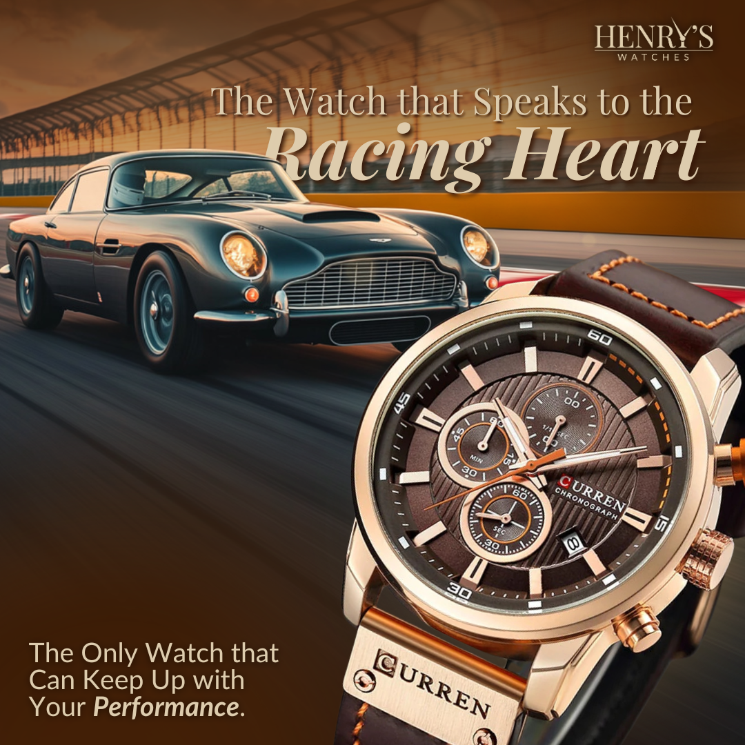 Jonas® | Elegant Quartz Ur med Læderrem