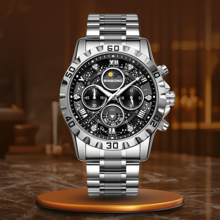 Niklas® | Luksuriøs chronografur med metalarmbånd