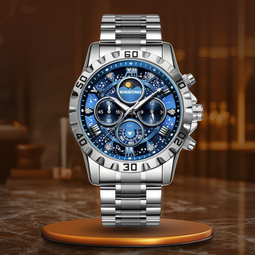 Niklas® | Luksuriøs chronografur med metalarmbånd
