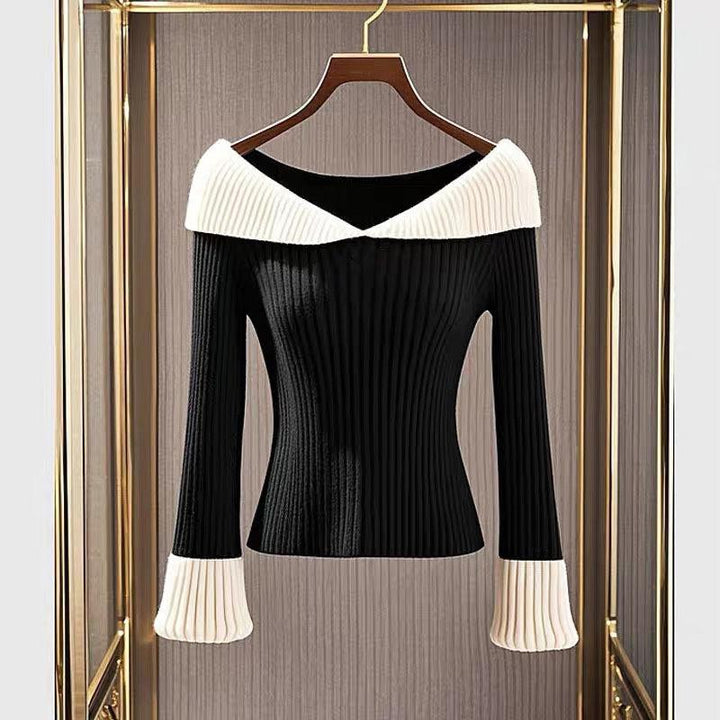 Verena® | Pullover i Sort og Hvid