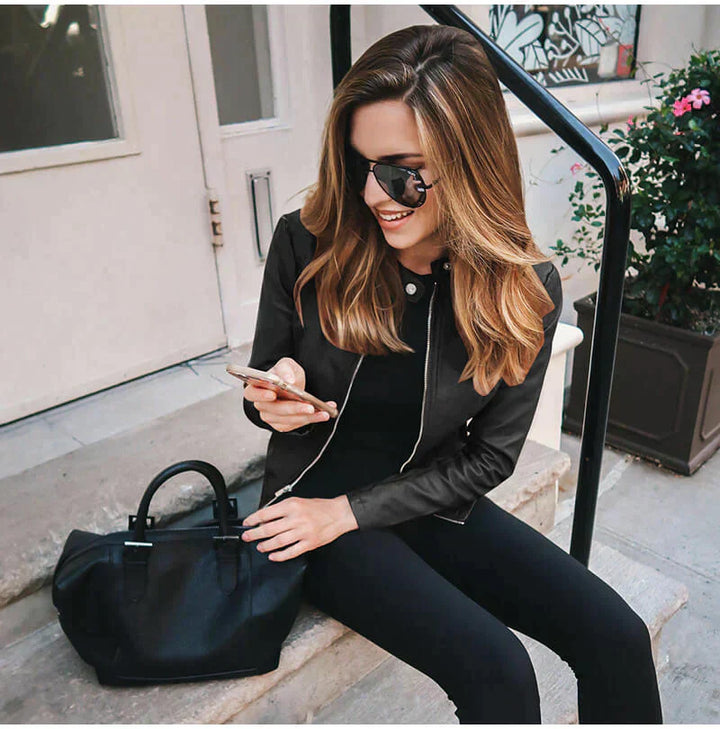 Sophia® | Italiensk Læderjakke